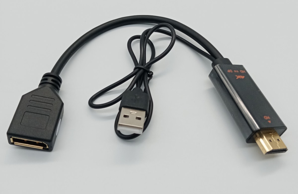 Adaptador de HDMI a Displayport activo