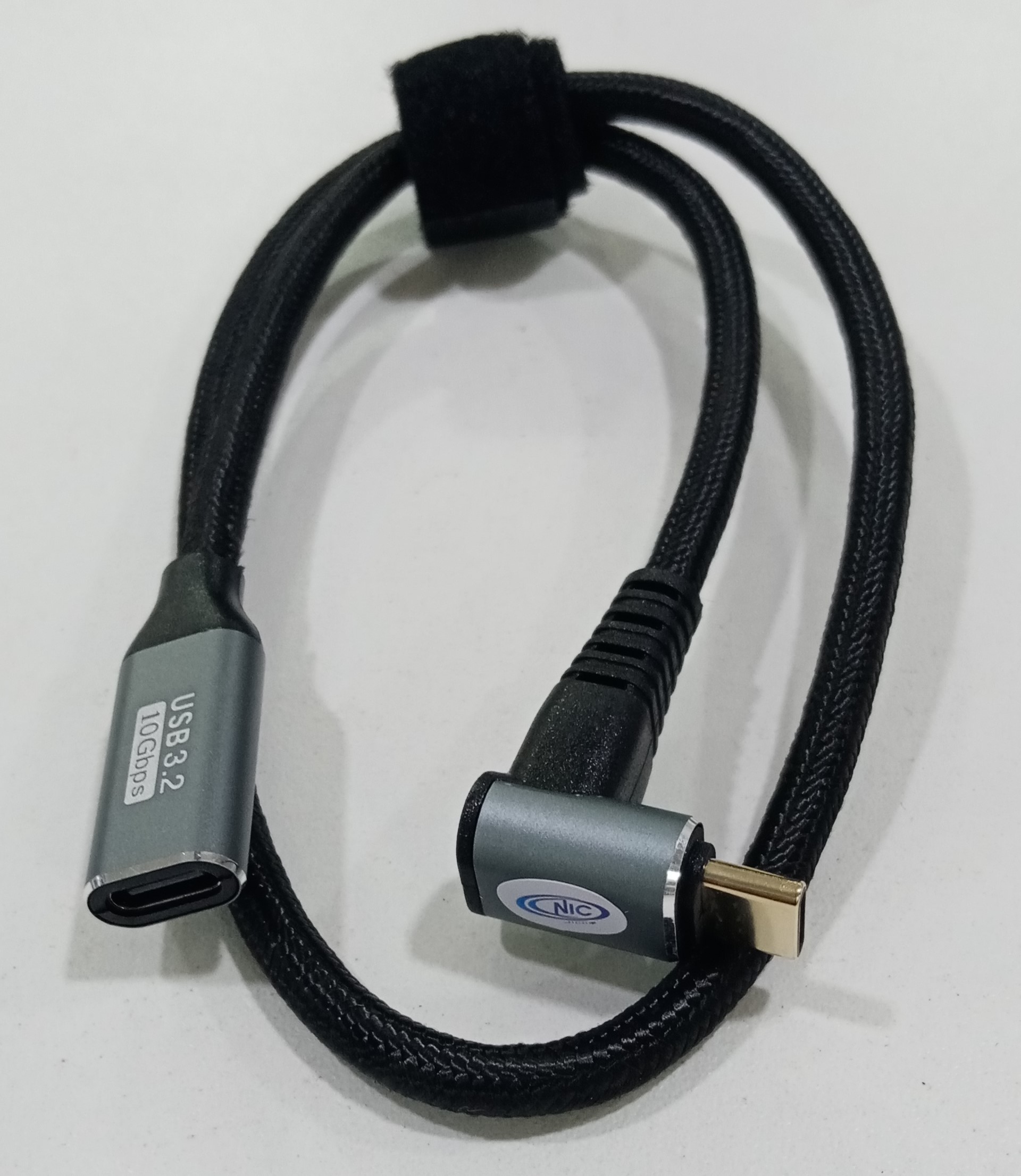 Cable extensor de Tipo C macho a C hembra 0,50m