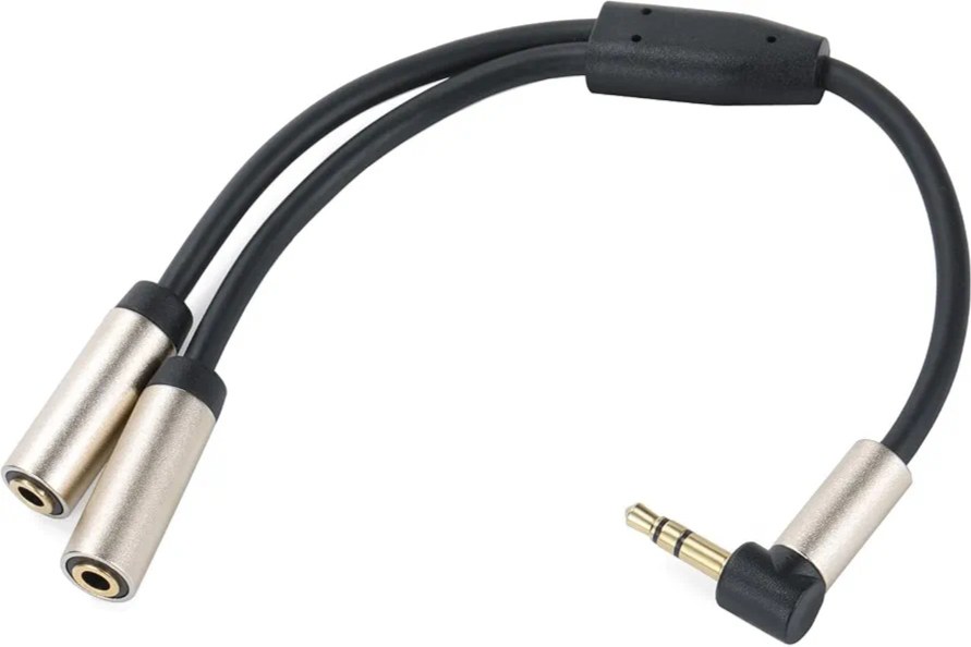 Splitter Auxiliar Jack3. 5 1x2