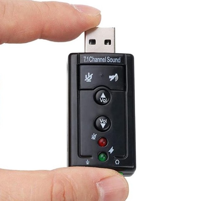 Tarjeta de Sonido EXTERNA 7.1 a USB 2.0