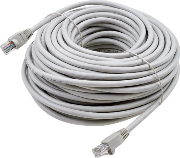 Cable Cat5 Cat5e de 20 metros, con capuchones